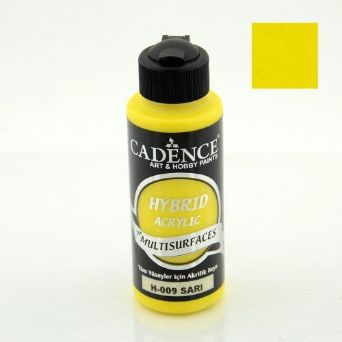 Cadence - Hybrid Acrylic Paint - Multi Surfaces & Leather - Yellow - 70ml