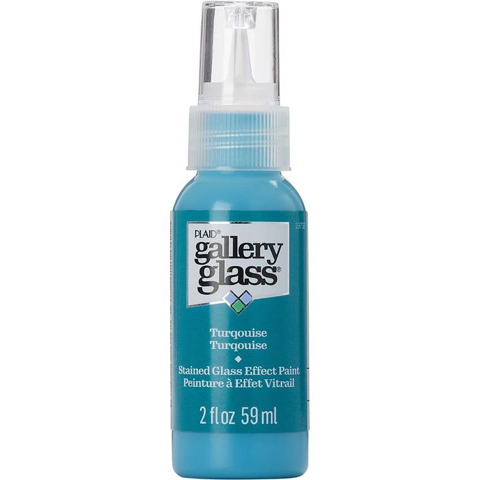 FolkArt Gallery Glass Paint 2oz- Turquoise