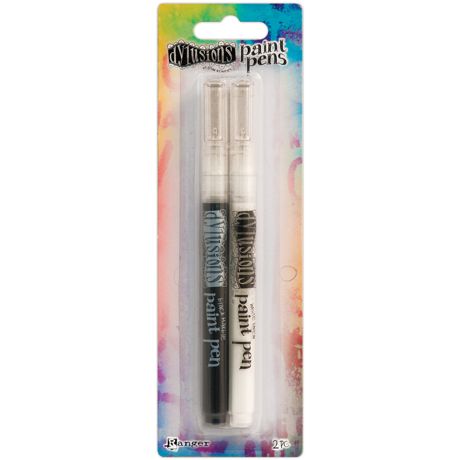 Dylusions - Paint Pens - Black & White 2pcs