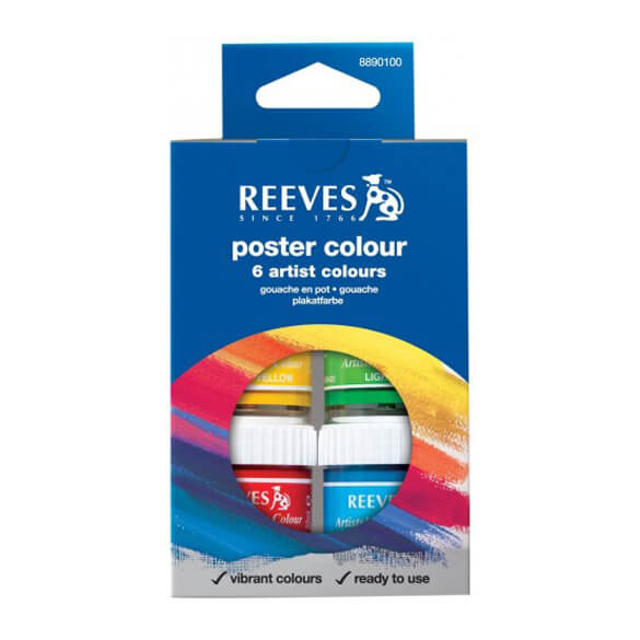 Reeves - Poster Paint - 6 x 22ml