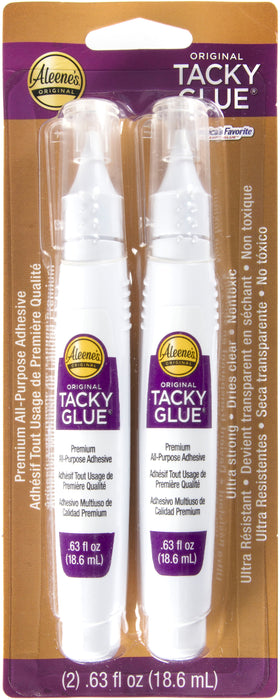 Aleene's Fast Drying Original Tacky Glue Pens 2/Pkg-.63oz