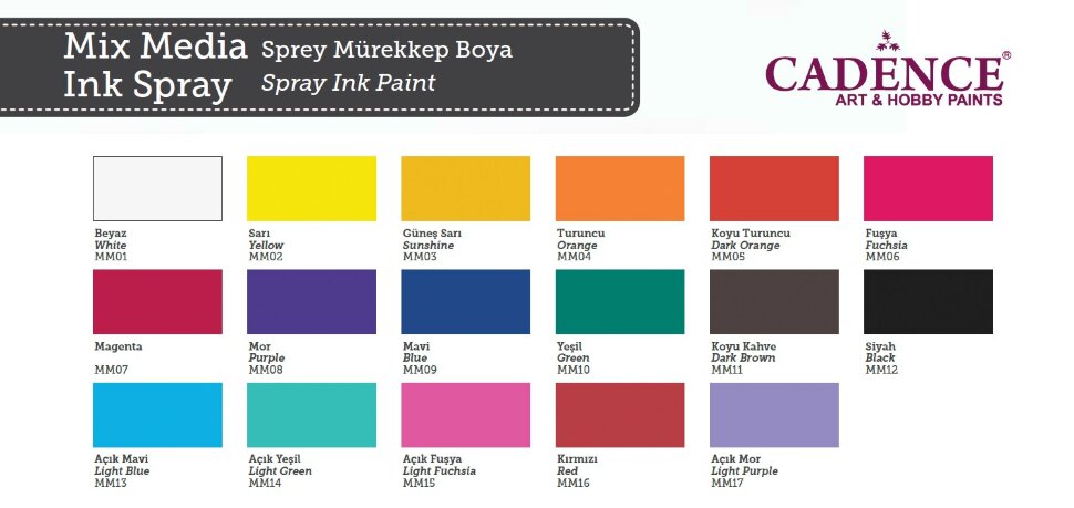 Cadence - Mixed Media Ink Spray - Light Fuchsia- 25ml