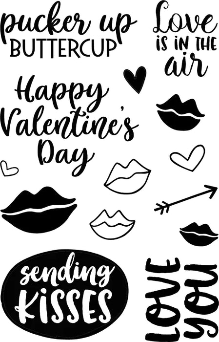 Jane's Doodles - Clear Stamps 4"x6" - Pucker Up