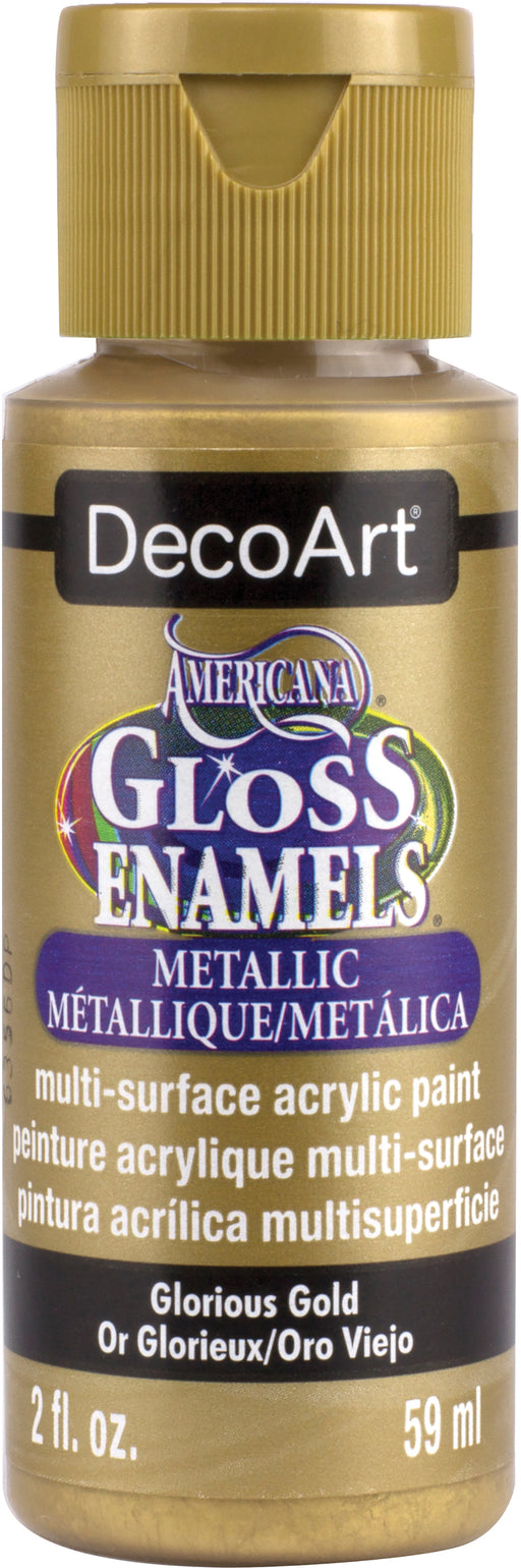 DecoArt Americana Gloss Enamels Acrylic Paint 2oz-Glorious Gold