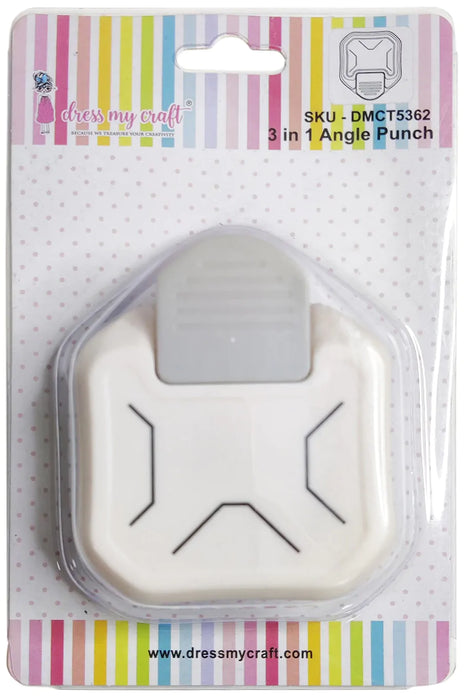 Dress My Craft 3 in 1 Paper Punch-Angle