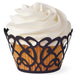 Wilton - Standard Cupcake Wraps - Black Swirls 18/Pkg