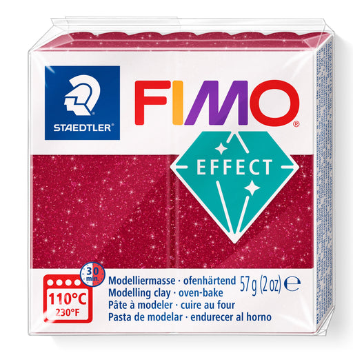 Fimo Effect Polymer Clay 2oz-Galaxy Red