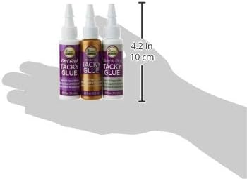 Aleene's - Try Me Size Tacky Pack .66oz 3/Pkg Original, Fast Grab & Quick Dry