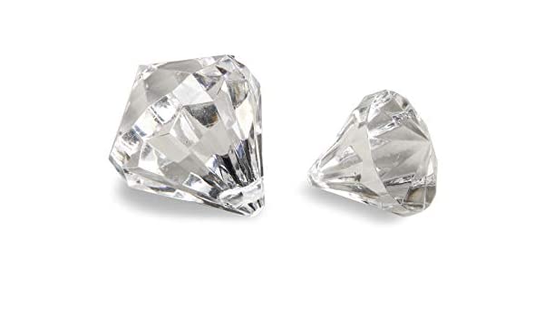 David Tutera - Faceted Acrylic Diamonds - 30 pieces - 30mm & 22 mm