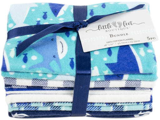 Fabric Editions Little Feet Boutique Fat Quarter Bundle 5pcs-Sea Life