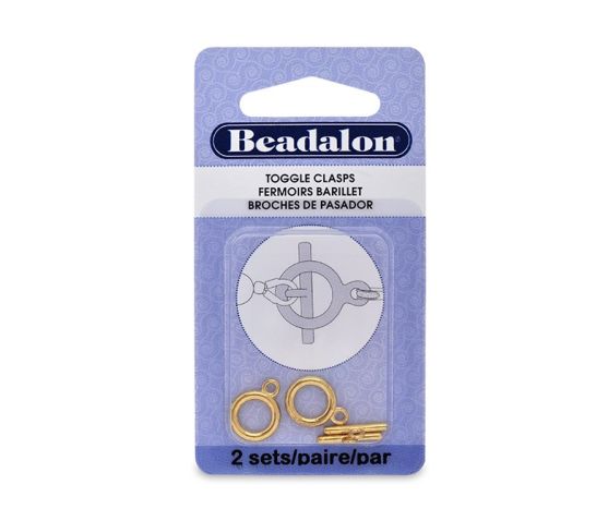 Beadalon - Toggle Clasps - Medium - Gold Color