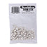 Crimp Covers, 6 mm / .236 in, Sparkle, Silver Plated, 144 pc