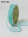 May Arts - 1.7cm Shere Ribbon with Woven Ruffled Edge - Turquoise 1 Meter