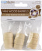 Craft Medley Mini Wood Barrel 35x25mm 3/Pkg-