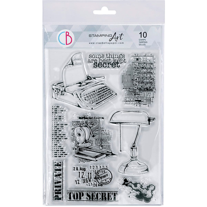 Ciaobella-Clear Stamp Set 6"x8" Top Secret