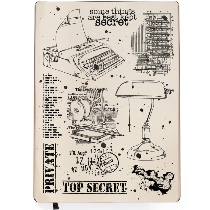 Ciaobella-Clear Stamp Set 6"x8" Top Secret