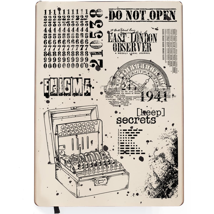 Ciaobella-Clear Stamp Set 6"x8" Enigma
