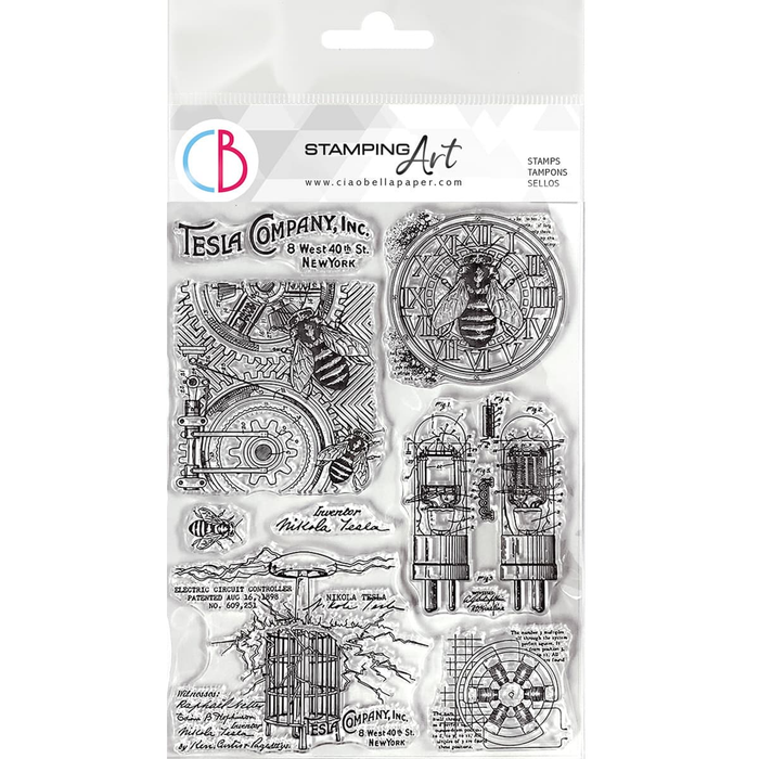 Ciaobella-Clear Stamp Set 6"x8" Tesla Company