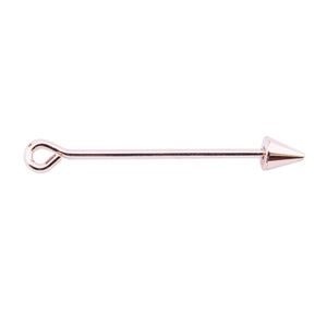 Instant Pendant, 6x7.5 mm Cone Screw-on Finials, 36.60 mm / 1.44 in, Pin diameter 1.60 mm / 0.060 in, Rose Gold Color E-coat 3 pc