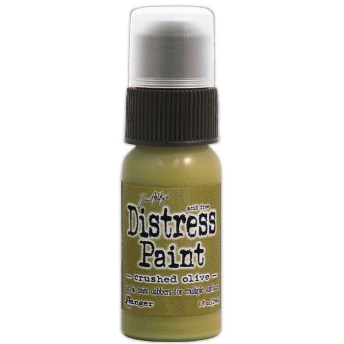 Ranger - Tim Holtz - Distress Paint Dabber 1oz - Crushed Olive