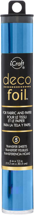 Thermoweb - iCraft Deco Foil Transfer Sheets 6"X12" 5/Pkg - Denim