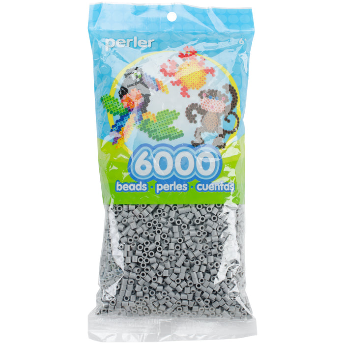 Perler Beads 6,000/Pkg-Grey