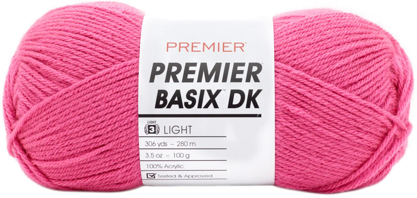 Premier Yarns Basix DK Yarn-Petal Pink