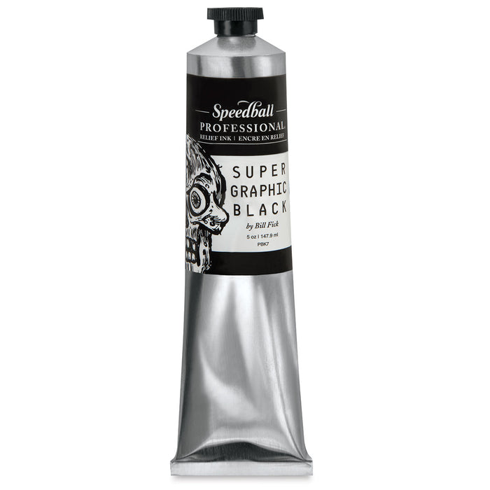 Speedball Art Products - Professional Relief Ink 5oz - Supergraphic Black