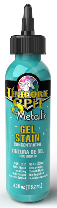 Unicorn Spit Sparkling Wood Stain & Glaze 4oz-Metallic Poseidon