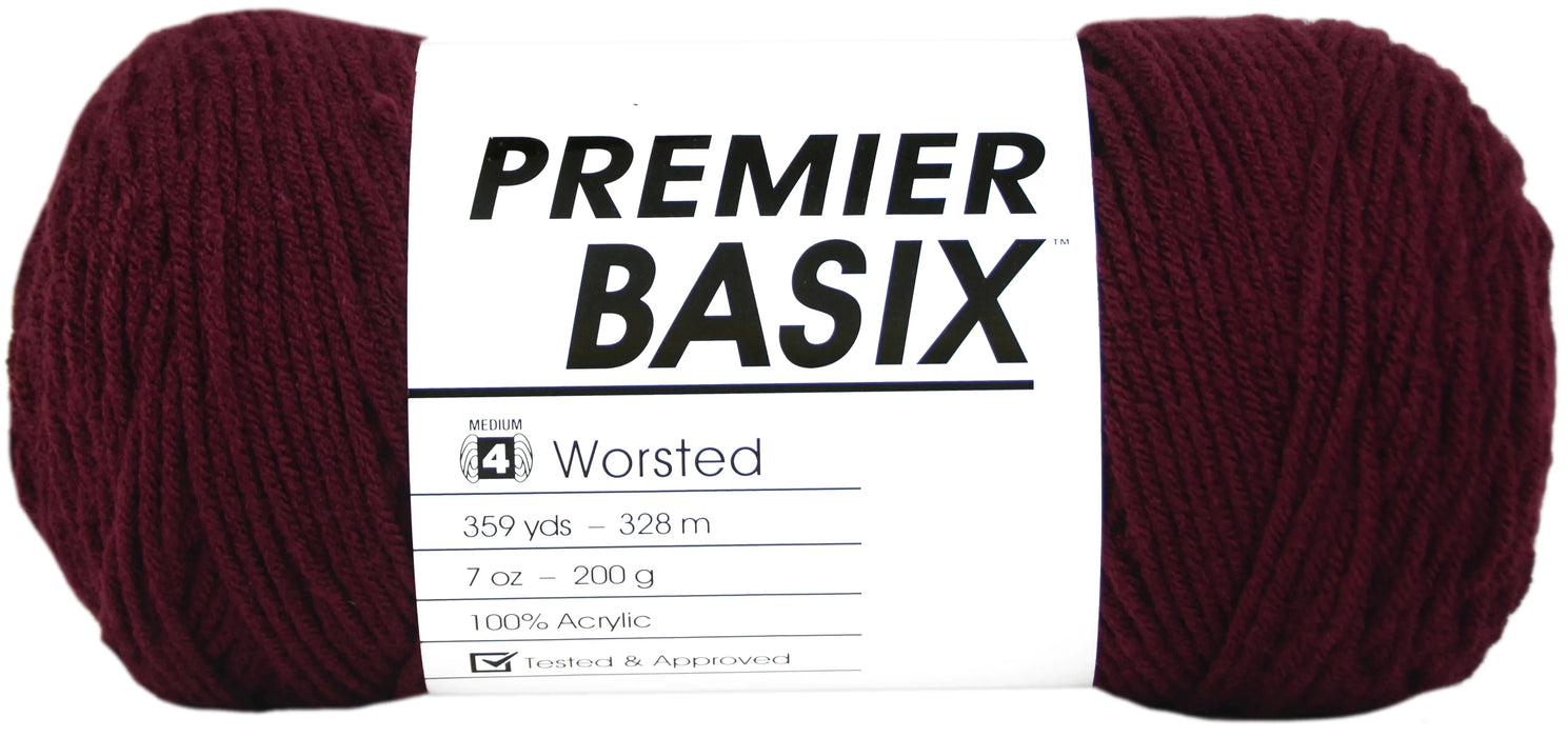 Premier Basix Yarn-Burgundy