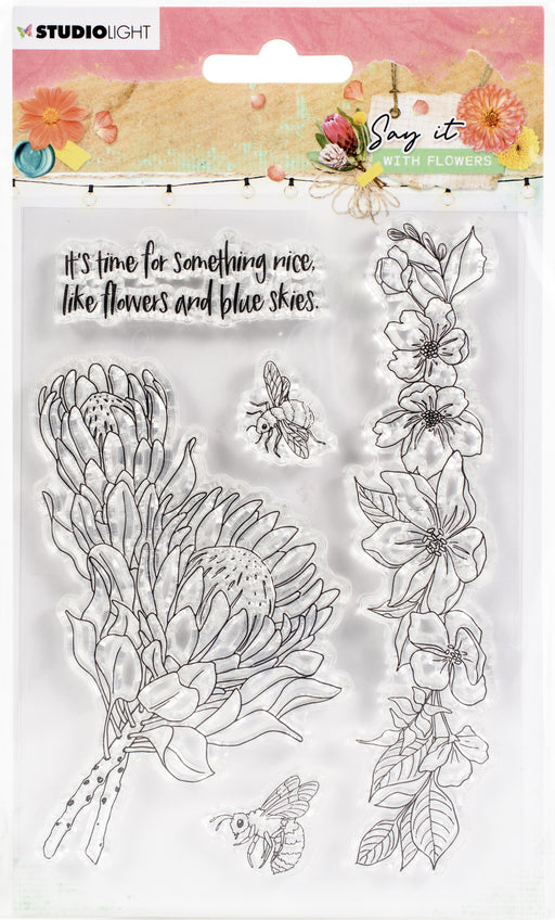 Studio Light Say It With Flowers Clear Stamp-Nr.524