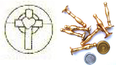 Jax Wax - Brass Seal - Cross