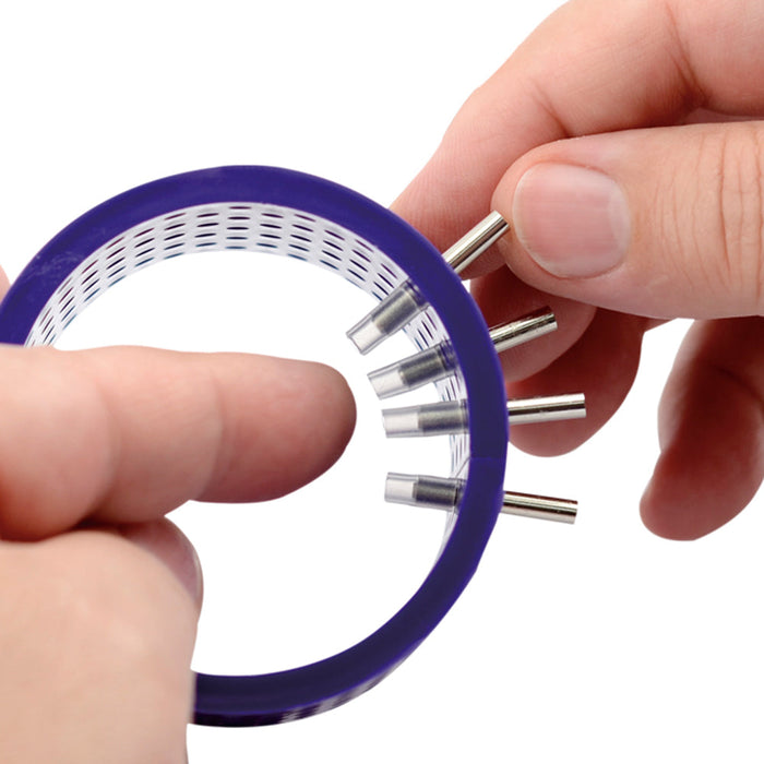 Extra Pegs for 3D Bracelet Jig, 23 mm / 0.90 in, L x 3.4 mm / 0.13 in, O.D. and Holder Tubes, 30 sets