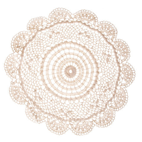 Darice - Crochet Doily - Beige -1 Piece