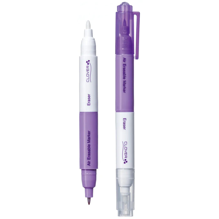 Clover Air-Erasable Marker W/Eraser-Purple