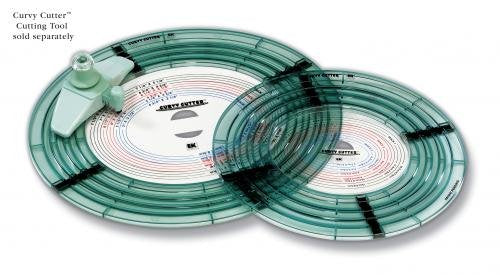 EK Success Curvy Cutter Ovals Template