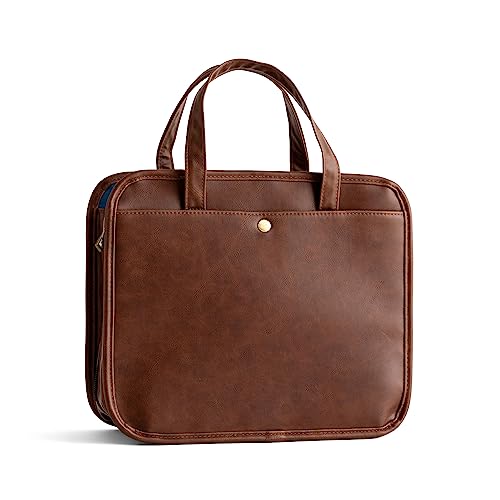 Gold Cross - Faux Leather Bible Tote and Organizational Bag-DAYSPRING