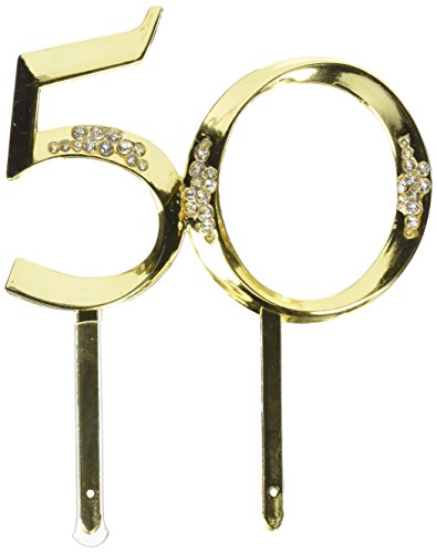 Wilton - Anniversary Pick - 50th - Gold