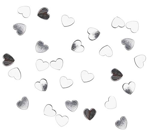 Darice - Confetti - Silver Heart - 6mm