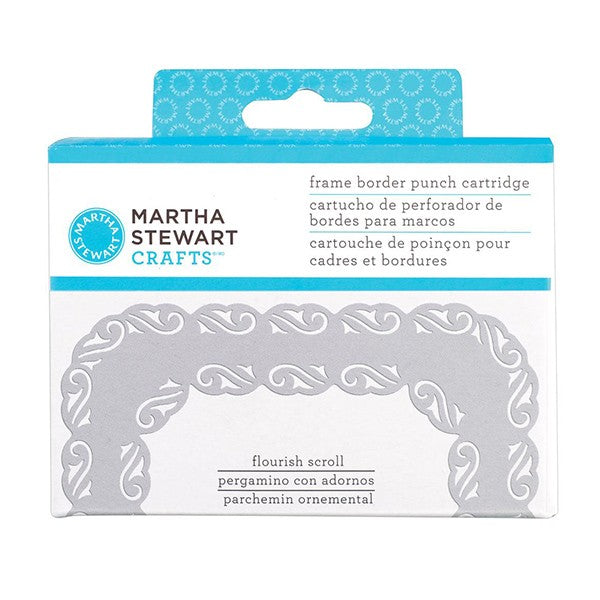 Martha Stewart - Frame Border Punch Cartridge - Flourish scroll ( Frame Border Punch Set base in order to work sold separately )