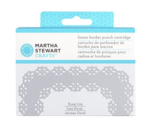 Martha Stewart - Frame Border Punch Cartridge - Floral Tile