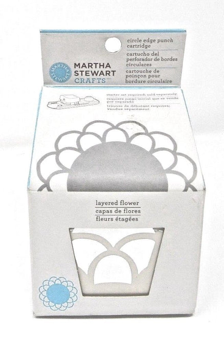 Martha Stewart - Cartridge Circle Edge Punch - Layered Flower (Punch Base Set Sold Separately)