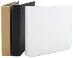 Zutter - Bind-it-All - Cover-Alls - Curved Spine - White - 8" x 8"