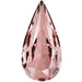 Swarovski - Teardrop Fancy Stone - Rose Gold (5pk)