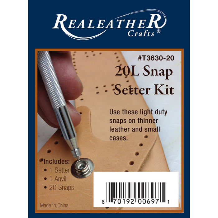 Realeather® Crafts - 20L Snap Setter Kit Nickel