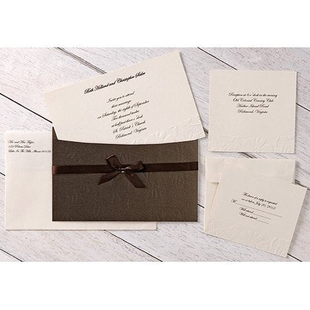 Wilton - Print-Your-Own Invitations Kit - Embossed Flower