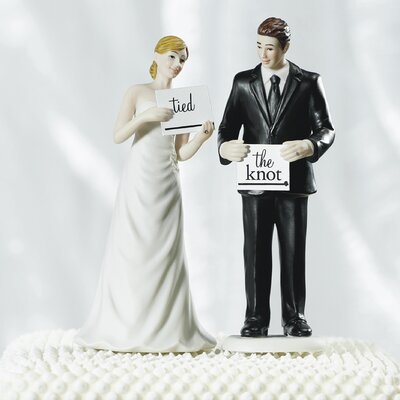 Weddingstar - Porcelain Cake Topper - Read my Sign - Bride & Groom