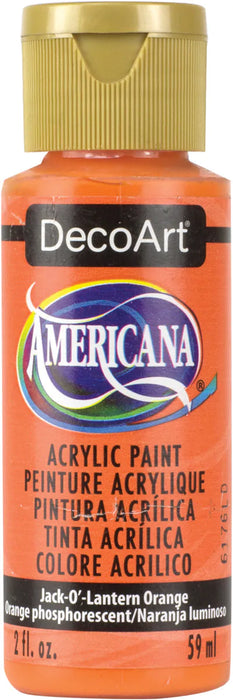 DecoArt Americana Acrylic Paint 2oz-Jack-O-Lantern Orange - Transparent