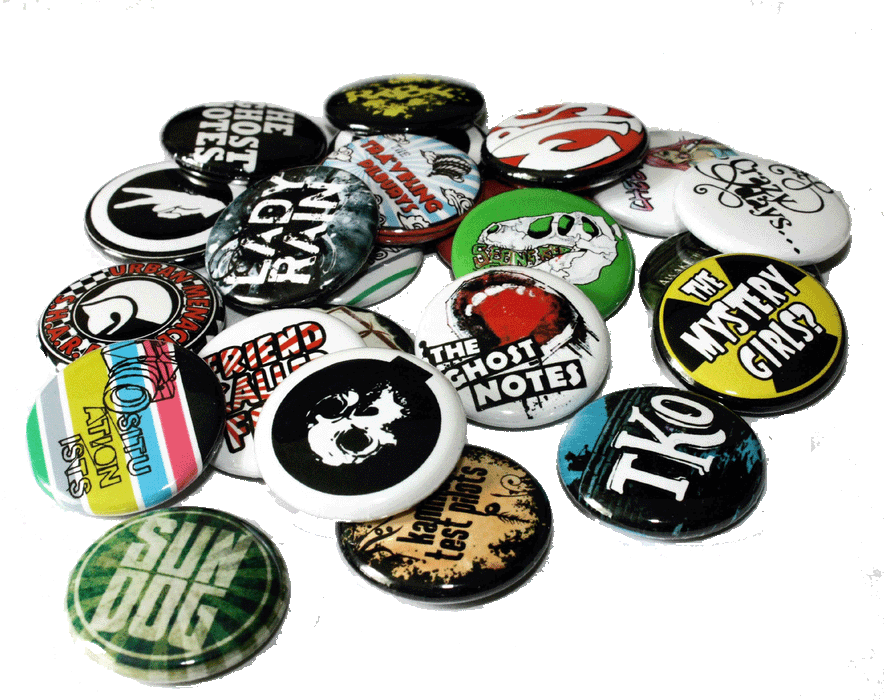 Doodles Cafe - Button Badge Machine - The Flirty One - 37mm