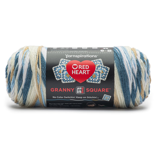 Red Heart All in One Granny Square-Aran - Soft Sky